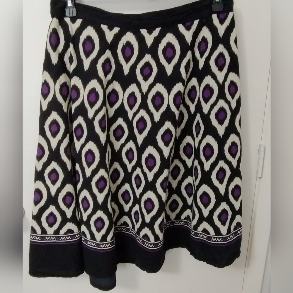 Ikat Print Assymetrical Skirt